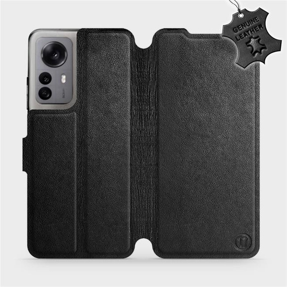 Phone Case Xiaomi 12X - Design Black Leather