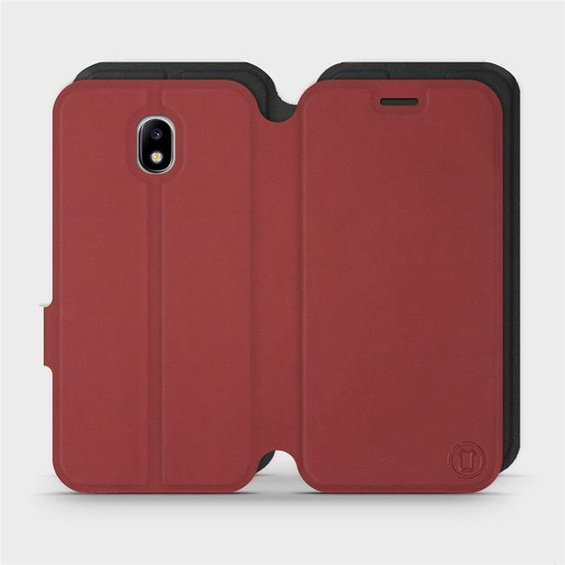 Phone Case Samsung Galaxy J5 2017 - Design Dark Red with Black