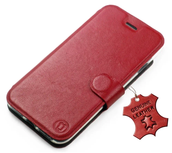 Hülle für Xiaomi Redmi Note 10 - Farbe Dark Red Leather