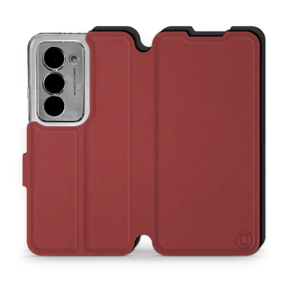 Phone Case Xiaomi Redmi 15 5G - Design Dark Red with Black