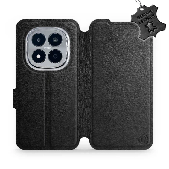 Phone Case Xiaomi Redmi Note 15 Pro Plus 5G - Design Black Leather