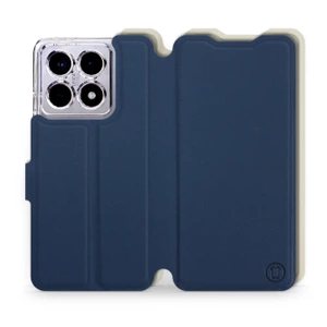 Phone Case Xiaomi 14T - Design Navy with Platinum