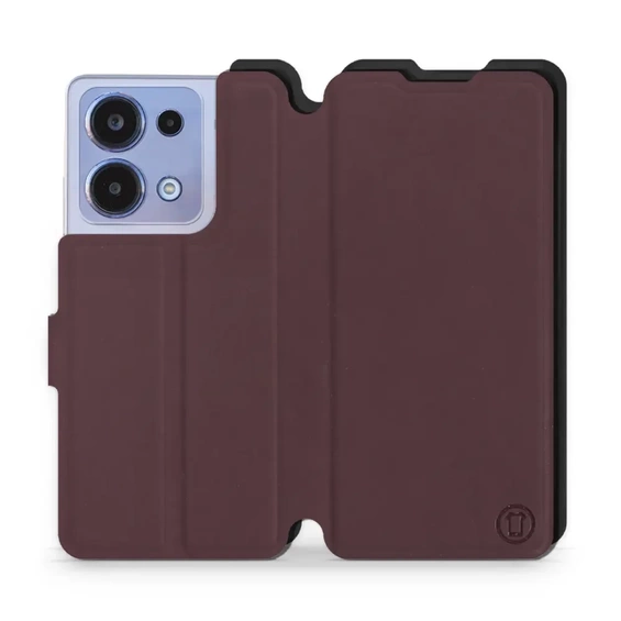 Phone Case Xiaomi POCO M6 Pro - Design Burgundy with Black