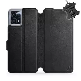 Phone Case Motorola Moto G13 - Design Black Leather