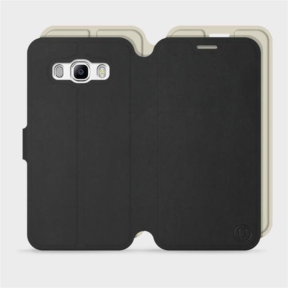 Phone Case Samsung Galaxy J5 2016 - Design Black with Platinum