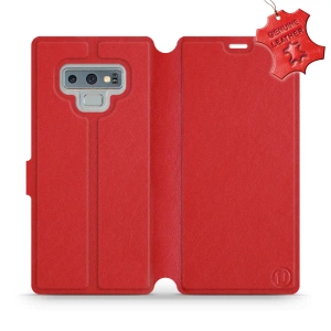 Phone Case Samsung Galaxy Note 9 - Design Red Leather