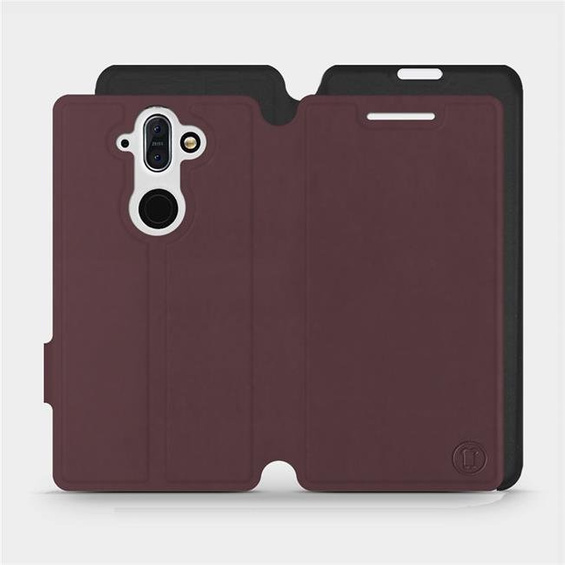 Phone Case Nokia 8 Sirocco - Design Burgundy with Black