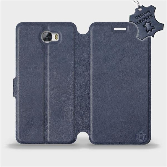 Phone Case Huawei Y5 II - Design Blue Leather
