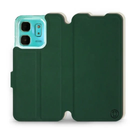 Phone Case Infinix HOT 50i - Design Green with Platinum