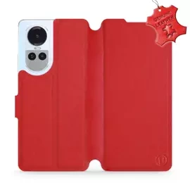 Phone Case OPPO Reno 10 5G - Design Red Leather