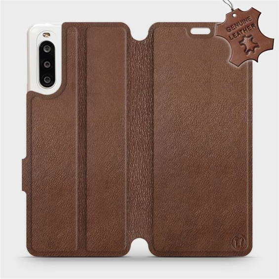 Phone Case Sony Xperia 10 II - Design Brown Leather