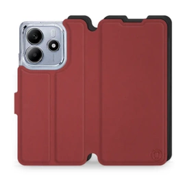 Phone Case Xiaomi Redmi Note 14 5G - Design Dark Red with Black