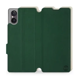 Phone Case Sony Xperia 5 V - Design Green with Platinum