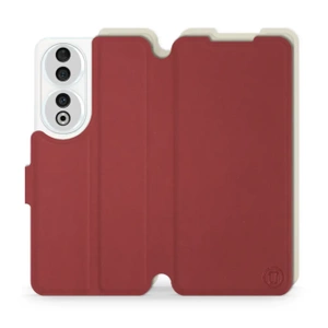 Phone Case Huawei Honor 90 - Design Dark Red with Platinum