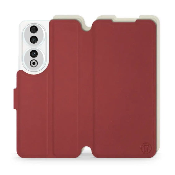 Phone Case Huawei Honor 90 - Design Dark Red with Platinum
