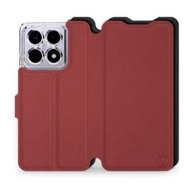 Etui Soft Touch do Xiaomi 14T Pro - wzór Zachodząca czerwień z czernią