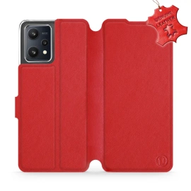Phone Case Realme 9 5G - Design Red Leather