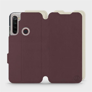 Phone Case Xiaomi Redmi Note 8 2021 - Design Burgundy with Platinum