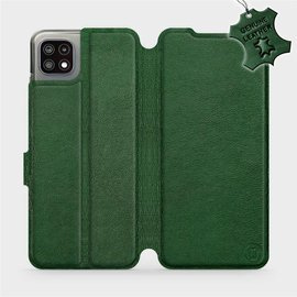 Phone Case Samsung Galaxy A22 5G - Design Green Leather