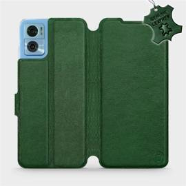 Phone Case Motorola Moto E22 - Design Green Leather
