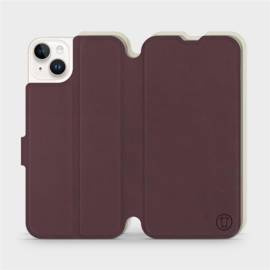 Phone Case Apple iPhone 14 Plus - Design Burgundy with Platinum