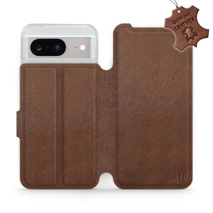 Phone Case Google Pixel 8 - Design Brown Leather