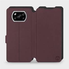 Phone Case Xiaomi POCO X3 NFC - Design Burgundy with Black