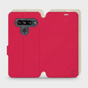 Phone Case LG G8s ThinQ - Design Red with Platinum