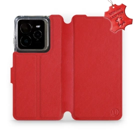 Phone Case Realme GT 7 Pro - Design Red Leather