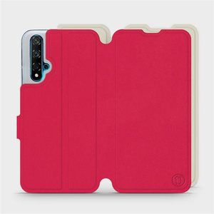 Phone Case Huawei Nova 5T - Design Red with Platinum