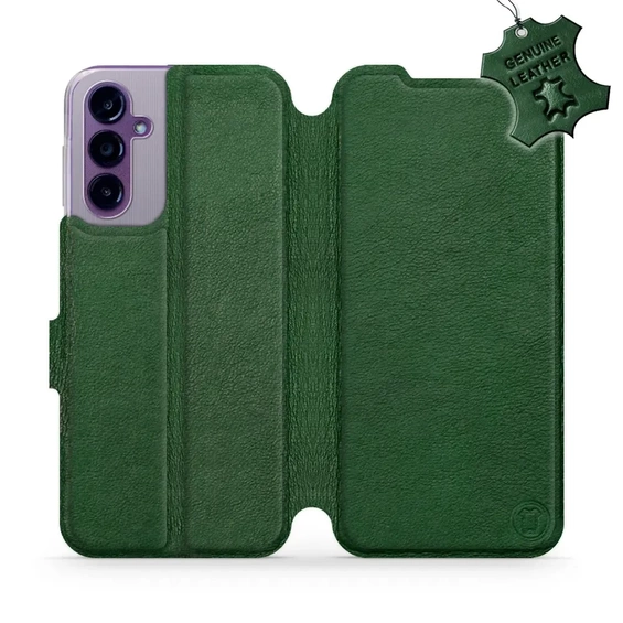 Phone Case Samsung Galaxy A14 5G - Design Green Leather