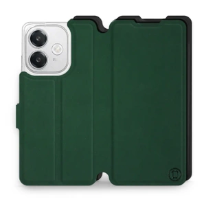 Etui Soft Touch do OPPO A40 - wzór Miejska zieleń z czernią