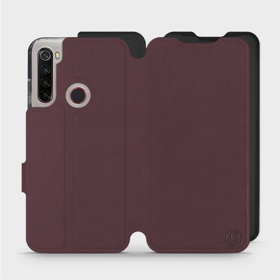 Phone Case Xiaomi Redmi Note 8 - Design Burgundy with Black