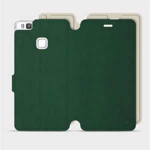 Etui Soft Touch do Huawei P9 Lite - wzór Miejska zieleń z platyną