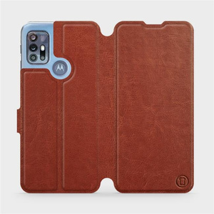 Phone Case Motorola Moto G20 - Design Brown&Orange