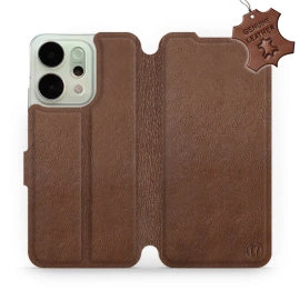 Phone Case OPPO Reno 14 Pro 5G - Design Brown Leather