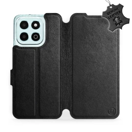 Phone Case Huawei Honor X6b - Design Black Leather