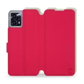 Phone Case Motorola Moto G13 - Design Red with Platinum