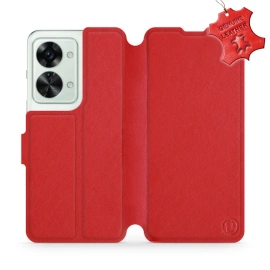 Phone Case OnePlus Nord 2T 5G - Design Red Leather