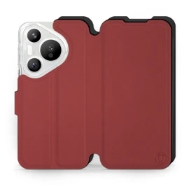 Phone Case Huawei Pura 70 - Design Dark Red with Black