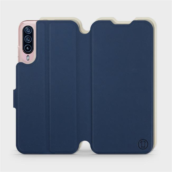 Phone Case HTC Desire 22 Pro - Design Navy with Platinum