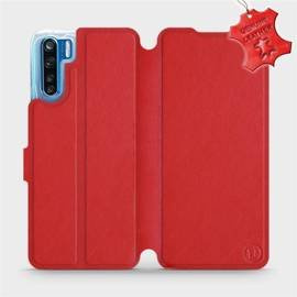 Phone Case OPPO A91 - Design Red Leather