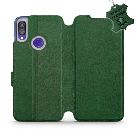 Phone Case Xiaomi Redmi Note 7 - Design Green Leather