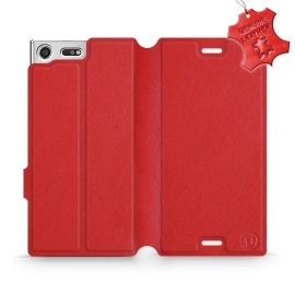Phone Case Sony Xperia XZ Premium - Design Red Leather