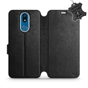 Phone Case LG K40 - Design Black Leather