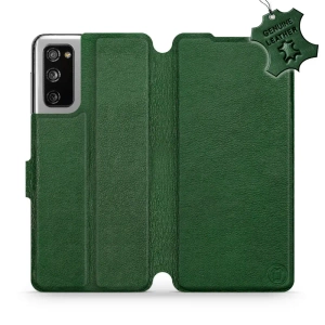 Phone Case Samsung Galaxy S20 FE - Design Green Leather