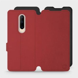 Phone Case OnePlus 7 Pro - Design Dark Red with Black