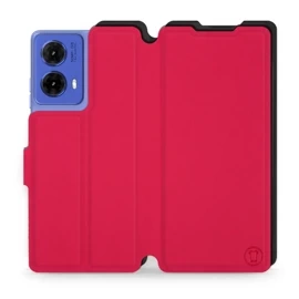 Hülle für Motorola Moto G85 5G - Farbe Rot mit Schwarz