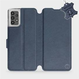 Phone Case Samsung Galaxy A32 4G - Design Blue Leather