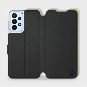 Hülle für Samsung Galaxy A23 - Farbe Schwarz mit Platin